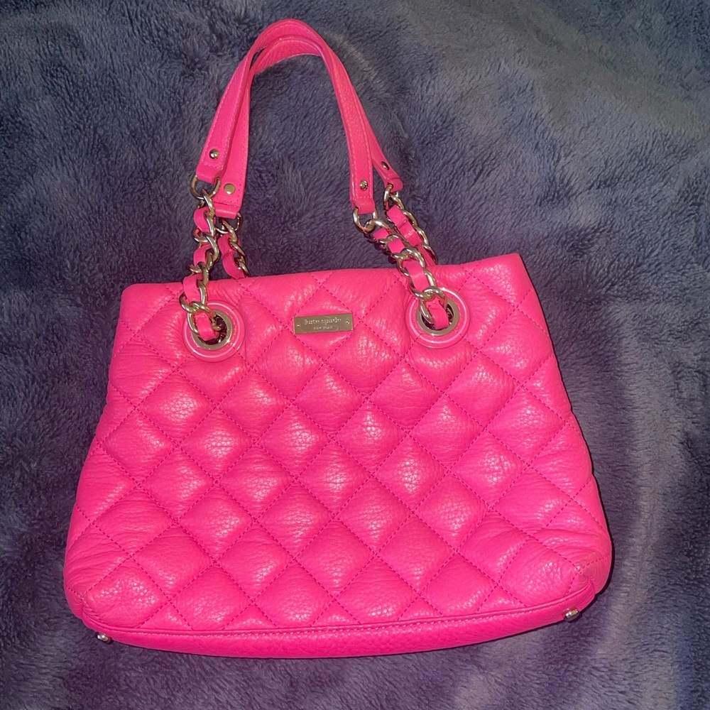 Kate Spade New York Gold Coast Small Maryanne Quilted Leather Bag Zinnia Pink